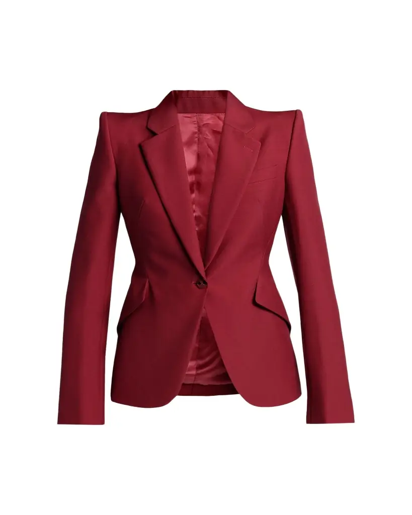 McQueen Certified Wool Mohair Single-Breasted Jacket