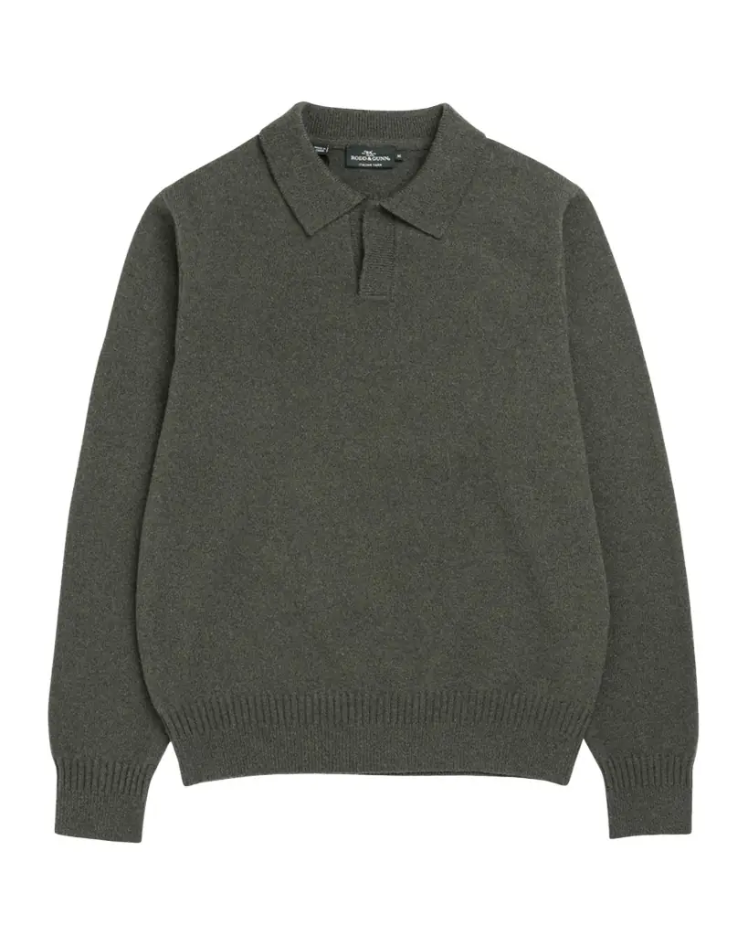 Rodd & Gunn Men 's Kingswood Johnny-Collar Polo Sweater
