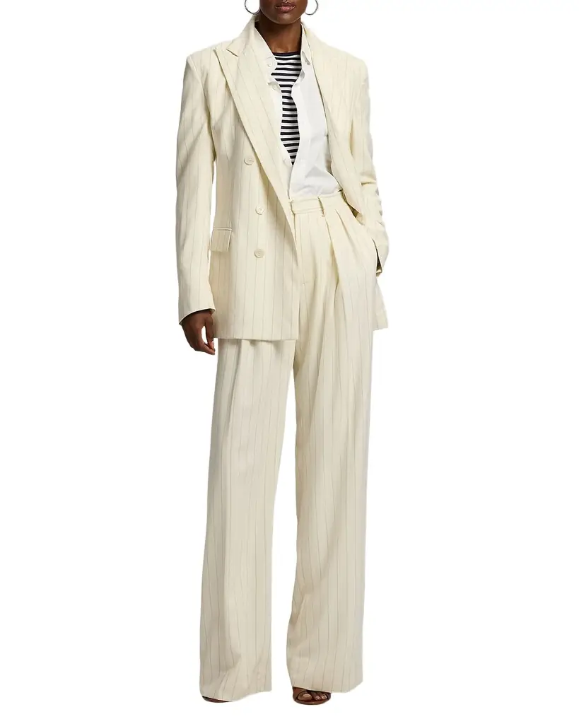 Ralph Lauren Collection Ramona Striped Wool Jacket