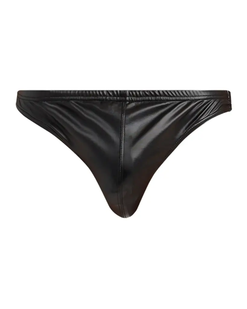 TOM FORD Men 's Faux Leather Swim Briefs