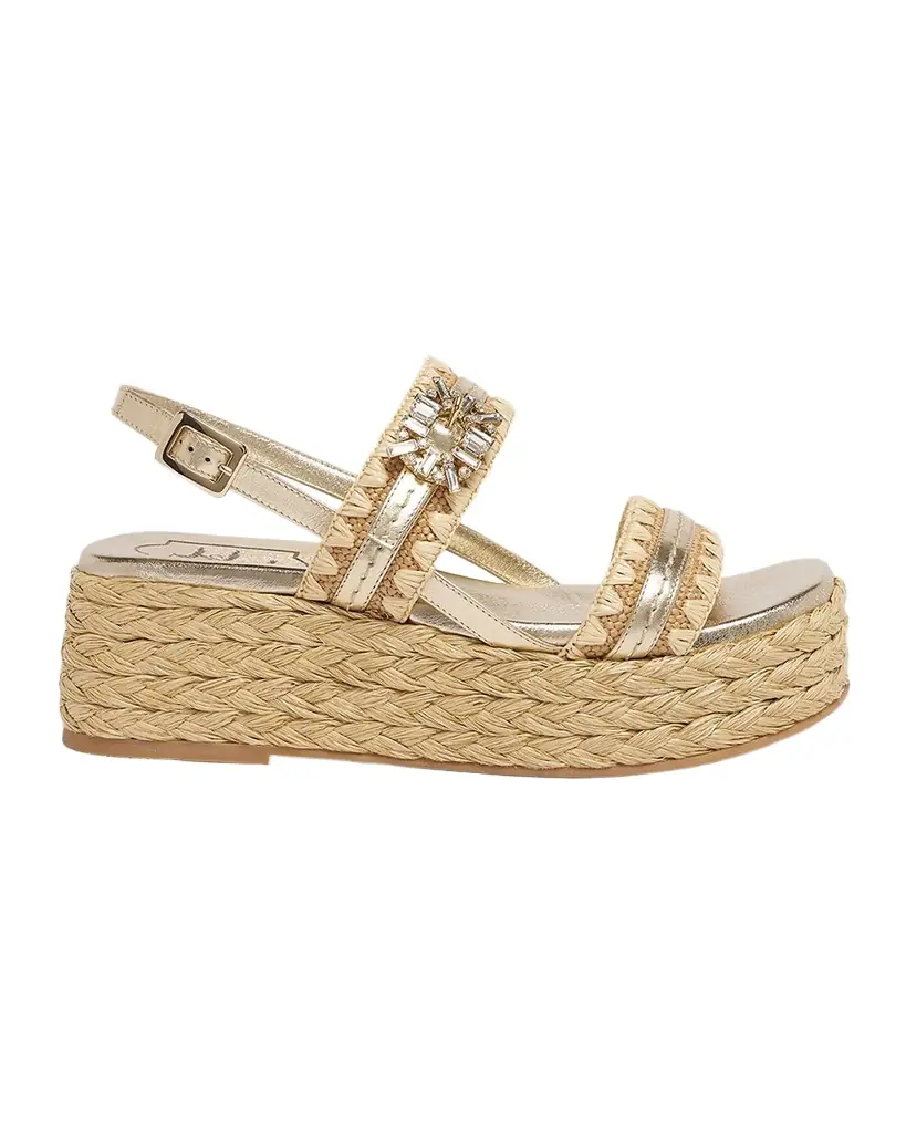 Roger Vivier Summer Strass 60mm Espadrille Platform Sandals