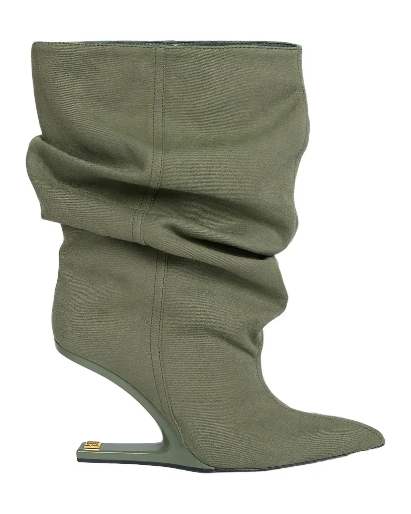 Balmain No Wedge Canvas Ankle Boots