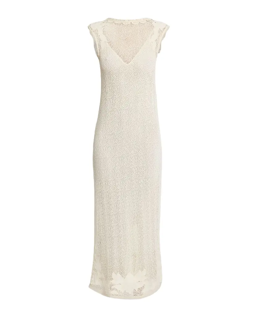 Isabel Marant Delvine Crochet Lace Midi Dress