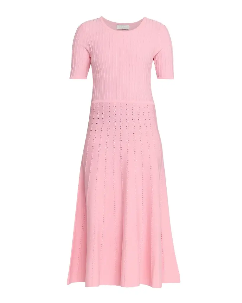 Elie Tahari The Carla Ribbed Knit Midi Sweater Dress
