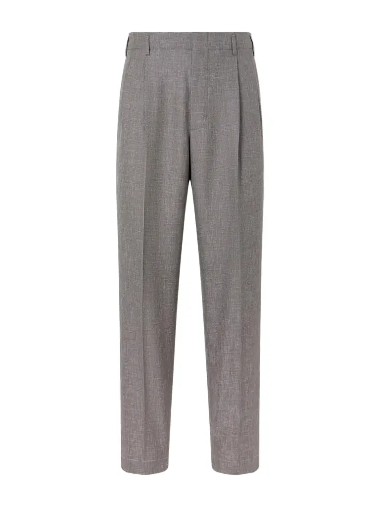 Brunello Cucinelli Straight-Leg Pleated Wool Suit Trousers - Men