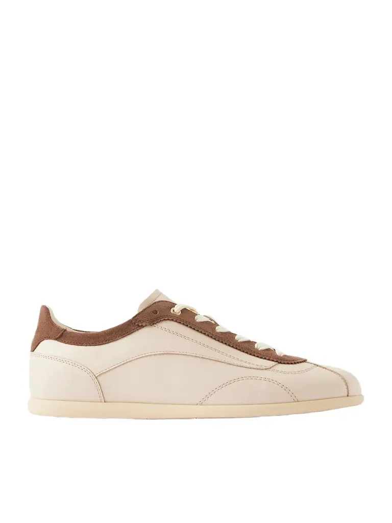 Brunello Cucinelli Suede-Trimmed Leather Sneakers - Men
