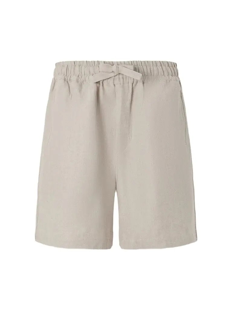 Saman Amel Straight-Leg Linen Drawstring Shorts - Men