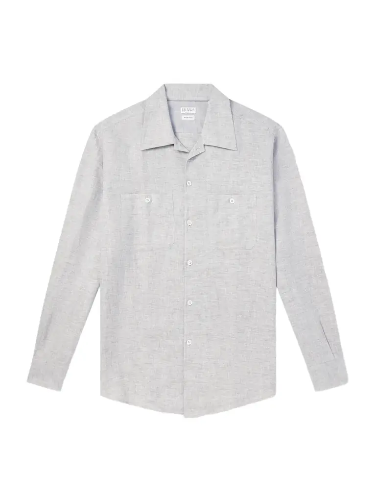 Brunello Cucinelli Hemp, Linen and Cotton-Blend Shirt - Men