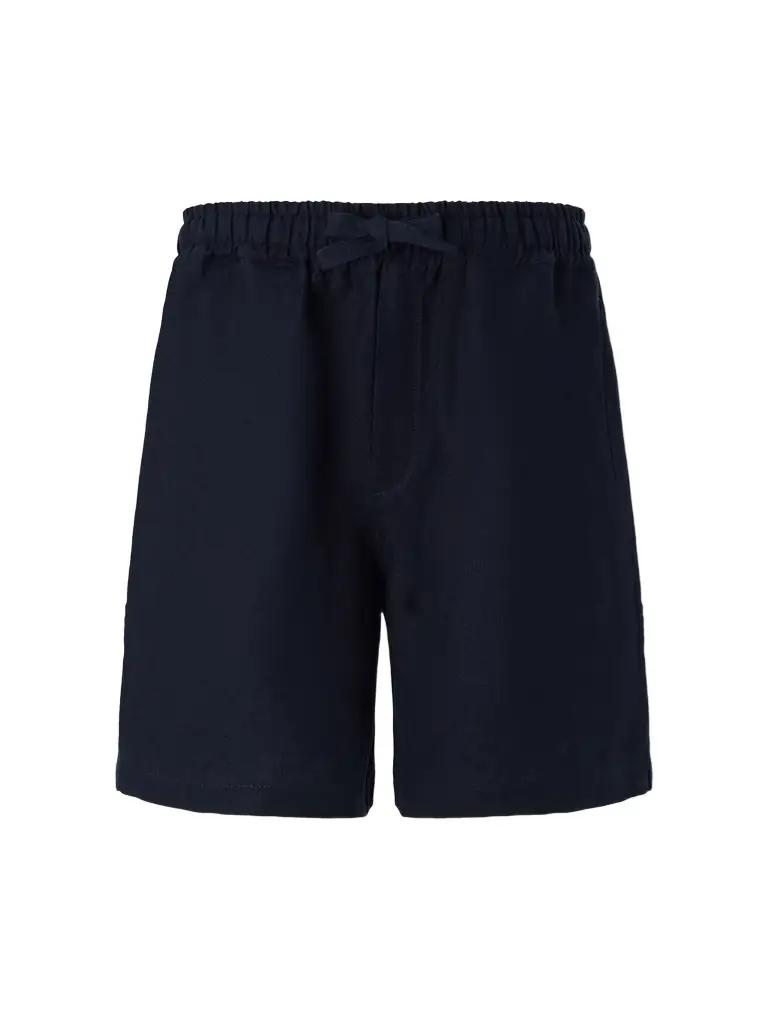 Saman Amel Straight-Leg Linen Drawstring Shorts - Men