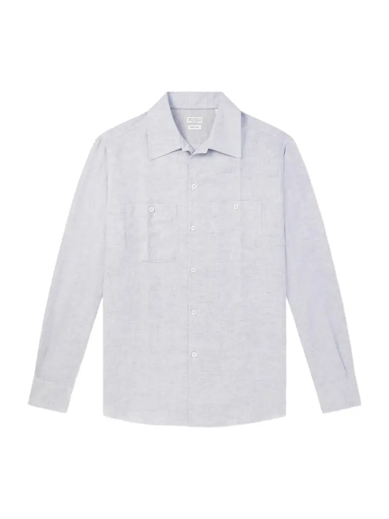 Brunello Cucinelli Hemp, Linen and Cotton-Blend Shirt - Men
