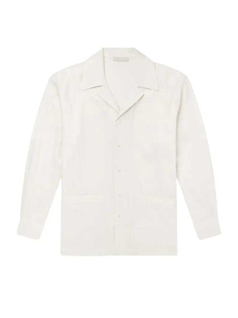 Saman Amel Camp-Collar Silk-Gauze Shirt - Men