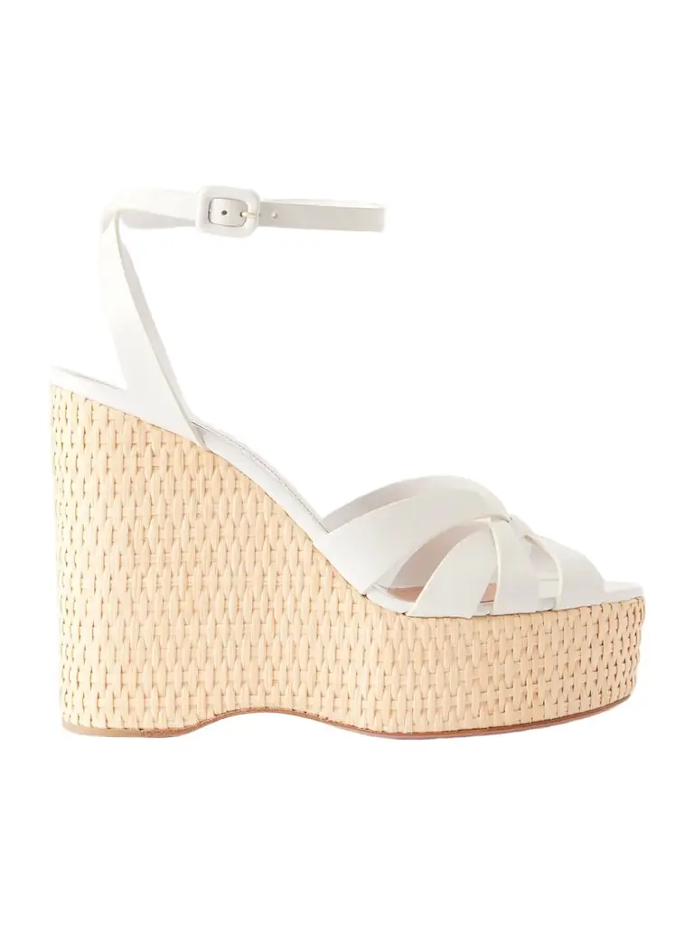 Aquazzura Copacabana 130 Leather Wedges