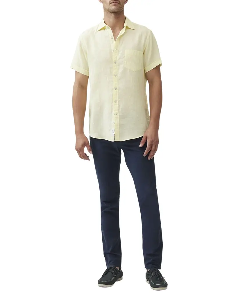 Rodd & Gunn Men 's Palm Beach Linen Short-Sleeve Shirt
