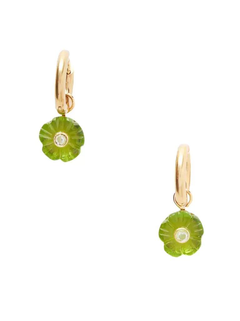 Jennifer Behr Lillian Gold-tone Crystal Earrings