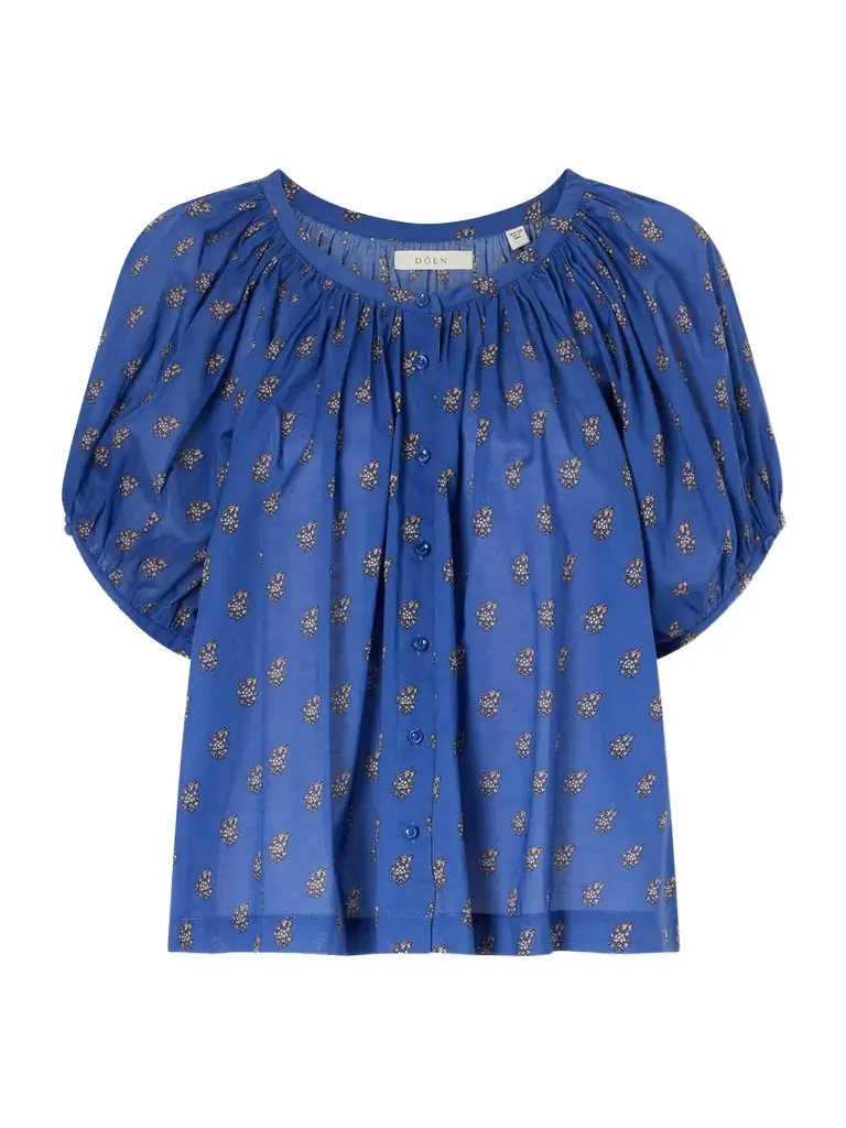DÔEN June Floral-printed Cotton Top