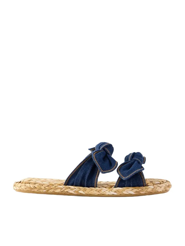 Zimmermann Carousel Denim Slides