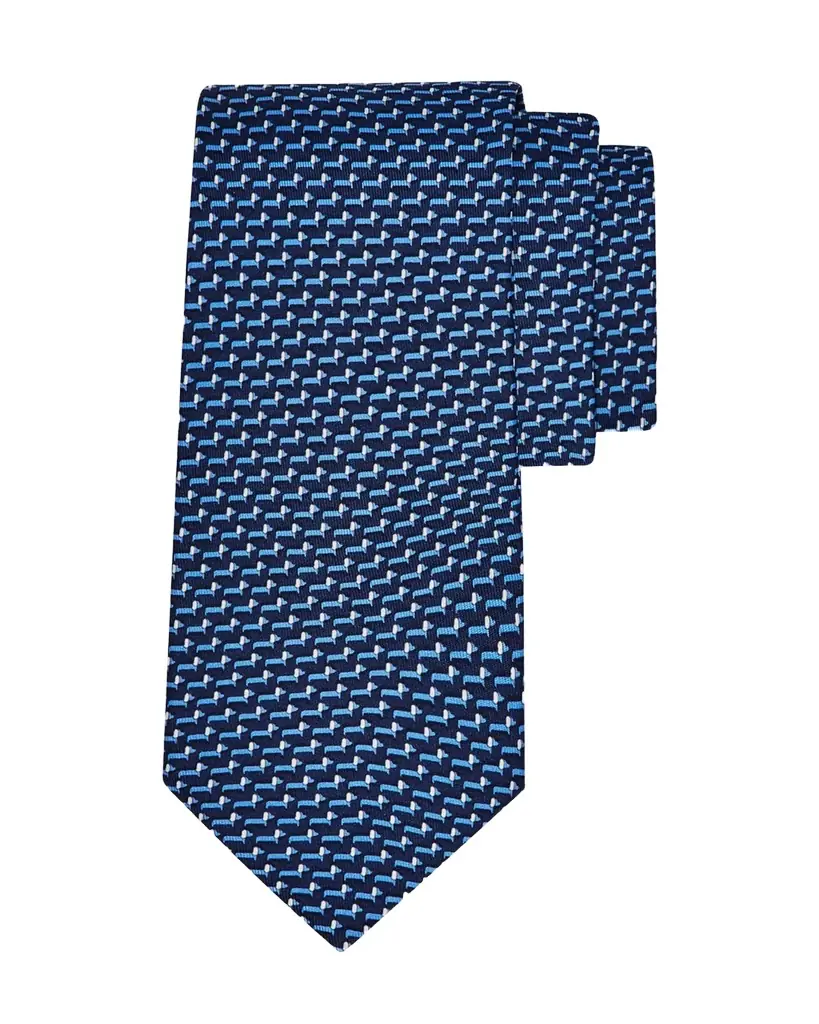 Ferragamo Men's Mini-Dachshund Dog Silk Tie