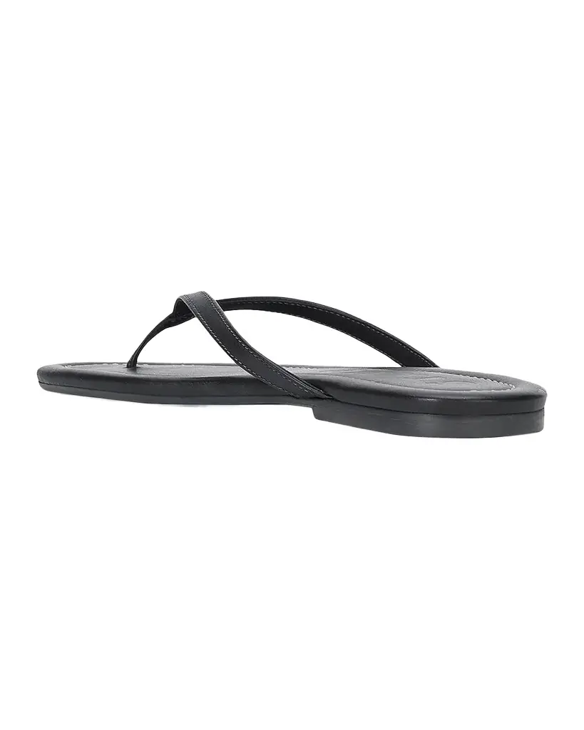 STAUD Freja Leather Thong Sandals