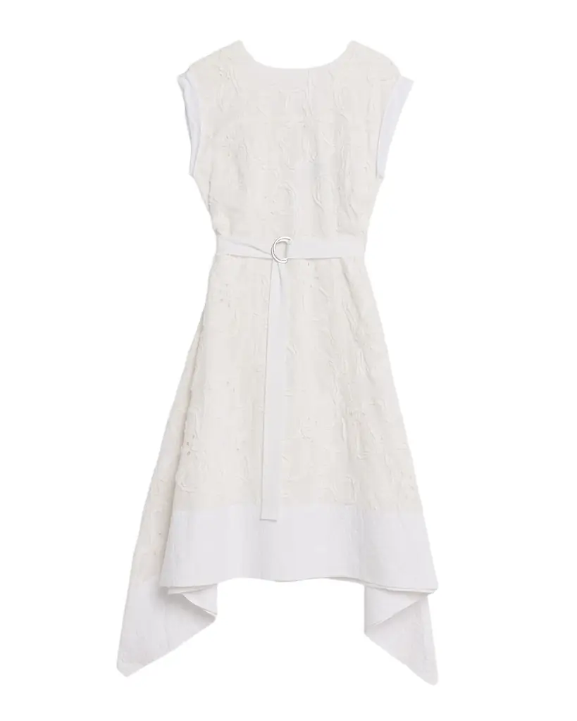 3.1 Phillip Lim 3D Floral Embroidered Midi Dress