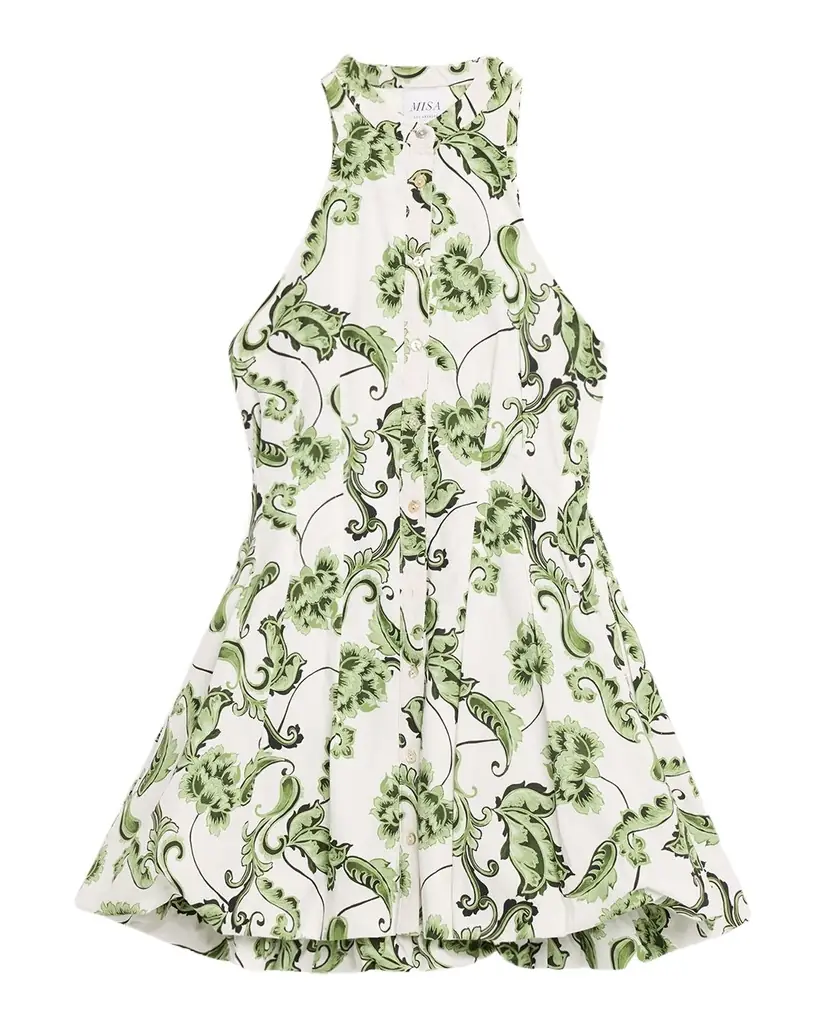 MISA Los Angeles Risha Sleeveless Mini Shirtdress