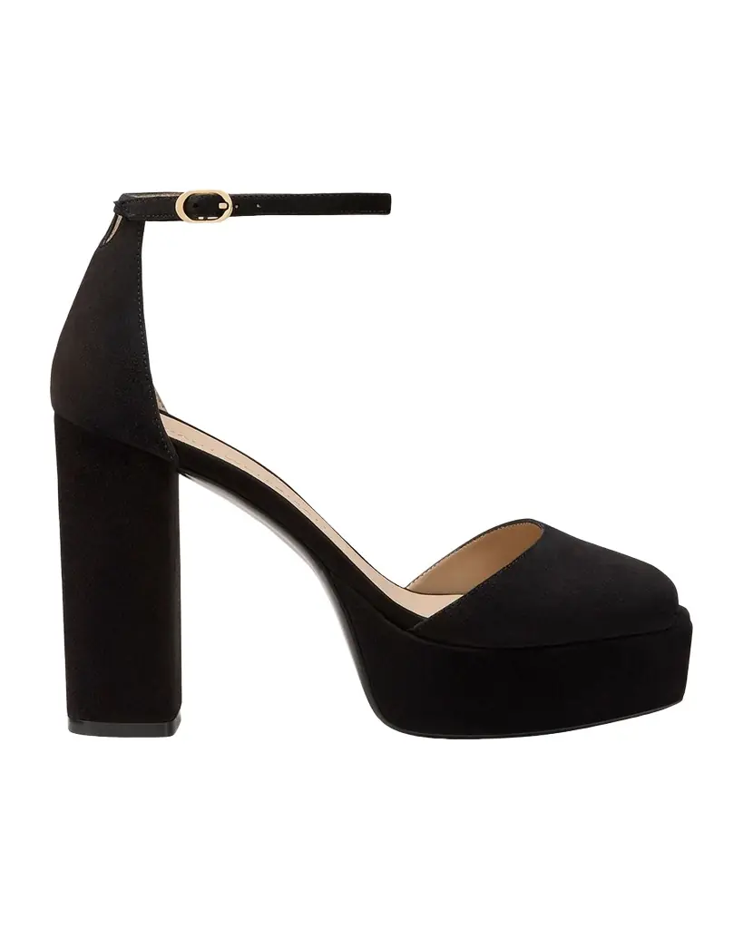 Stuart Weitzman 110mm Sabrina Suede Platform Sandals