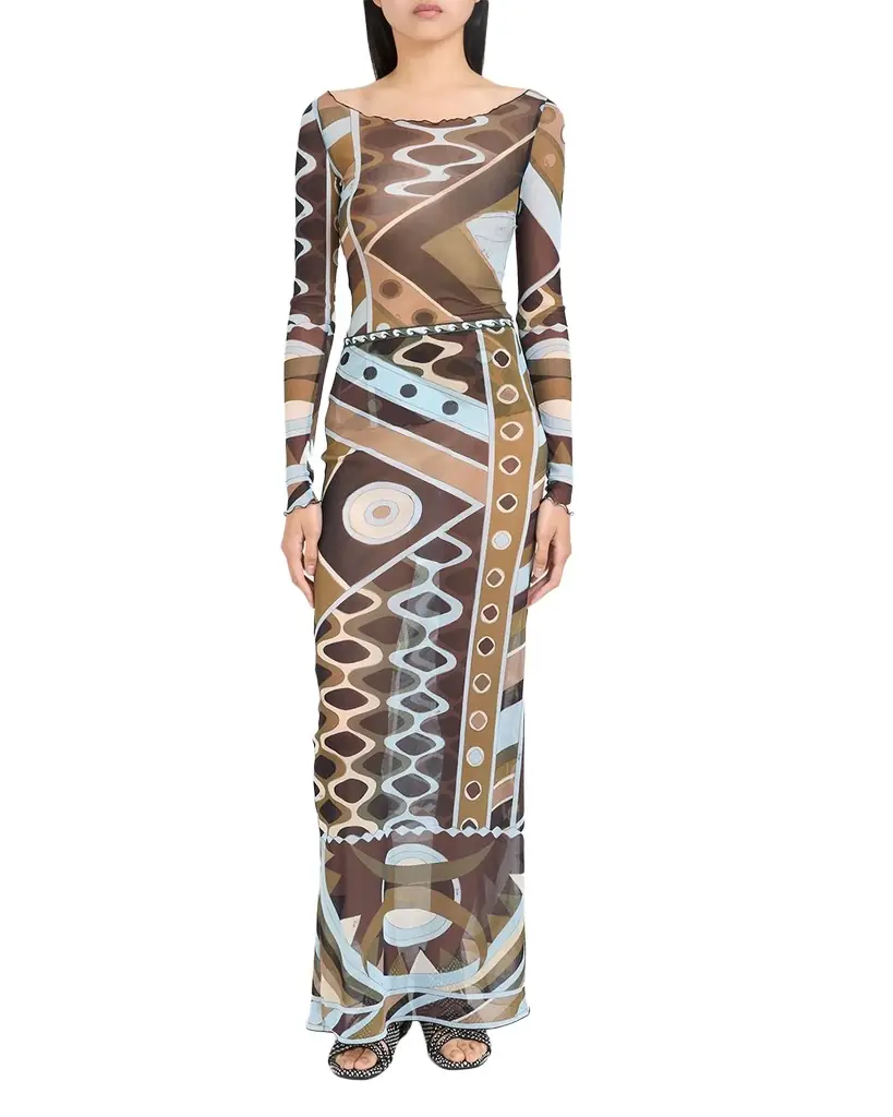 Pucci Vivara Tulle Maxi Skirt