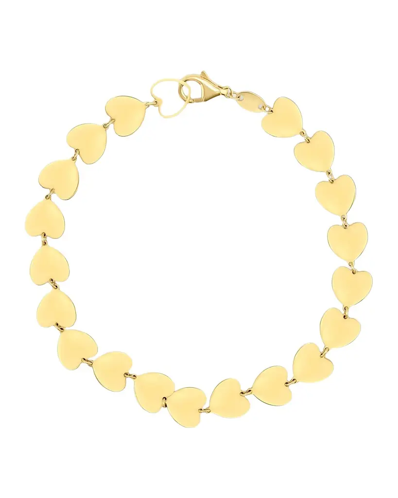 JIA JIA Love 14K Yellow Gold Heart Bracelet