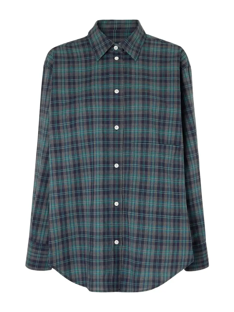 RÓHE Checked Wool-blend Shirt