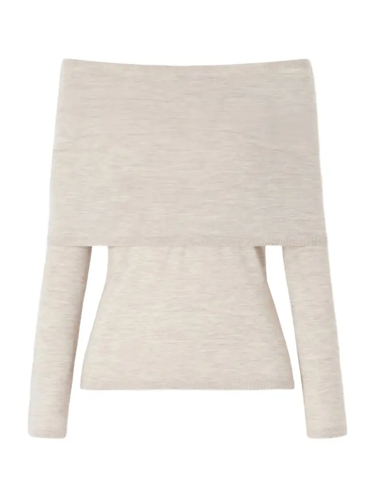 Max Mara Faretra Off-the-shoulder Gathered Cashmere Top