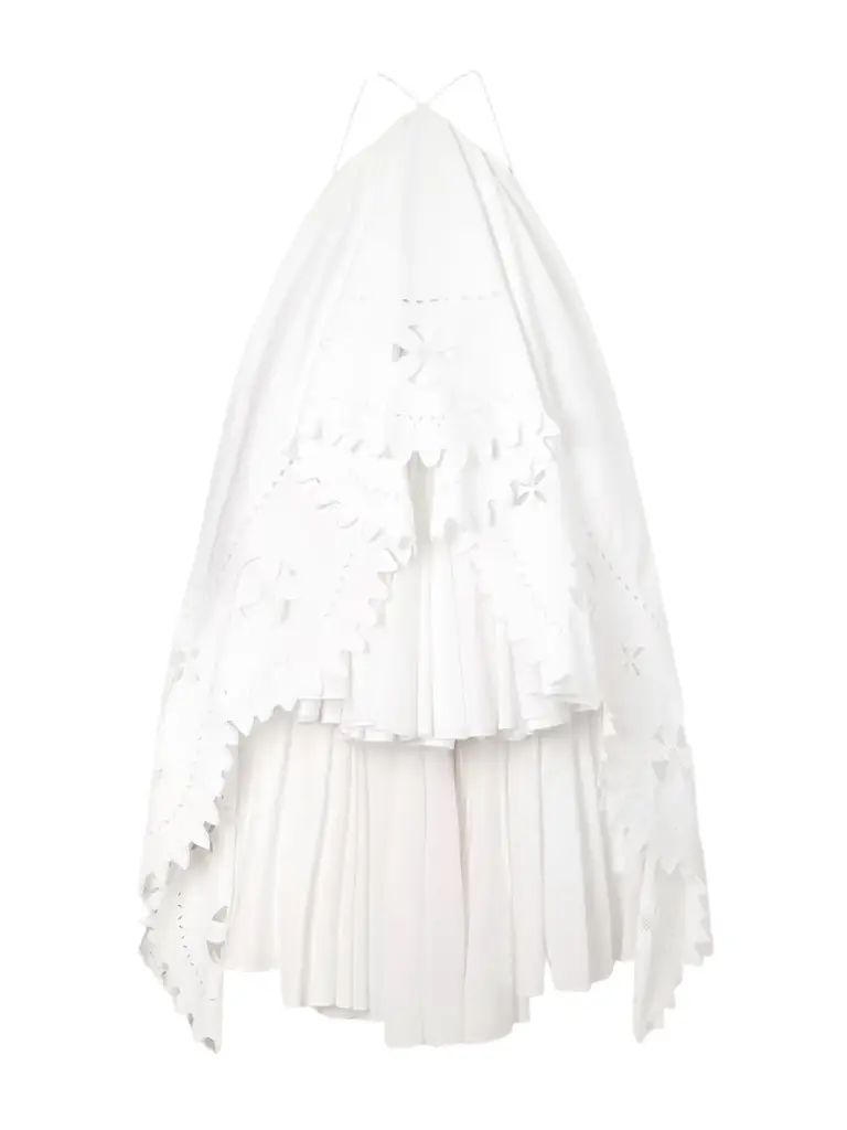 Jacquemus La Robe Provençale Embroidered Cotton Maxi Dress