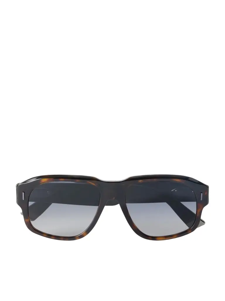 DIOR Eyewear DiorTailoring N1I Havana Geometric Acetate Sunglasses - Men
