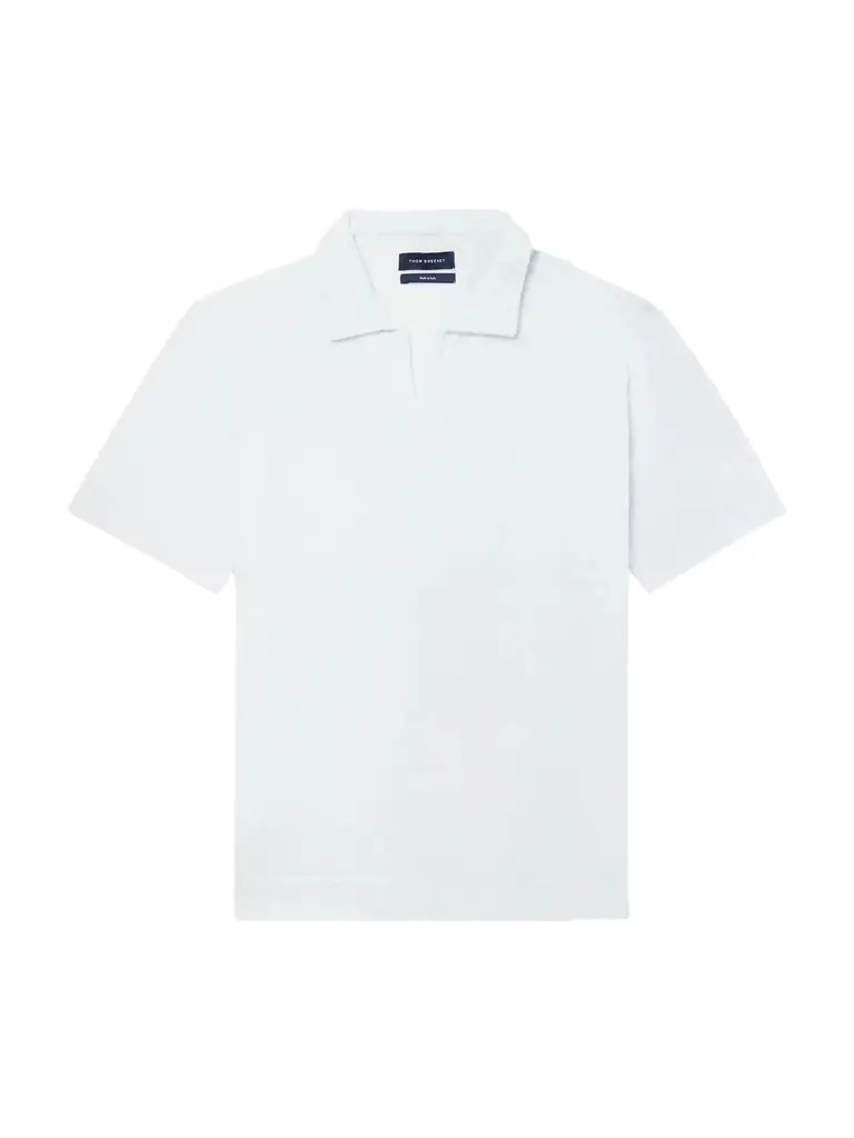 Thom Sweeney Terry-Cotton Polo Shirt - Men