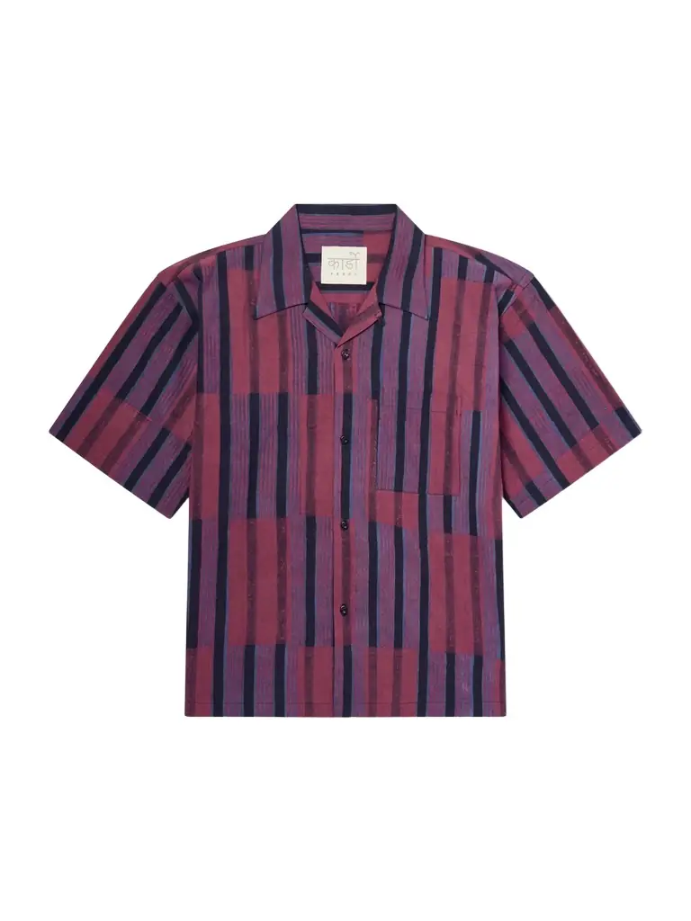 Kardo Rohit Convertible-Collar Striped Cotton Shirt - Men