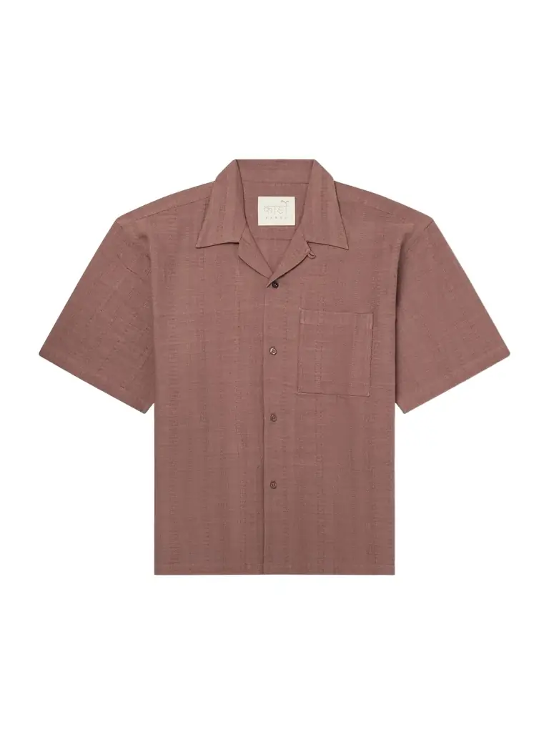 Kardo Rohit Convertible-Collar Cotton-Jacquard Shirt - Men