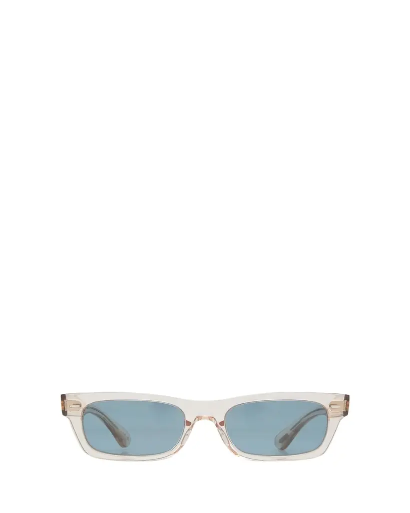 Oliver Peoples Semi-Transparent Acetate & Crystal Rectangle Sunglasses