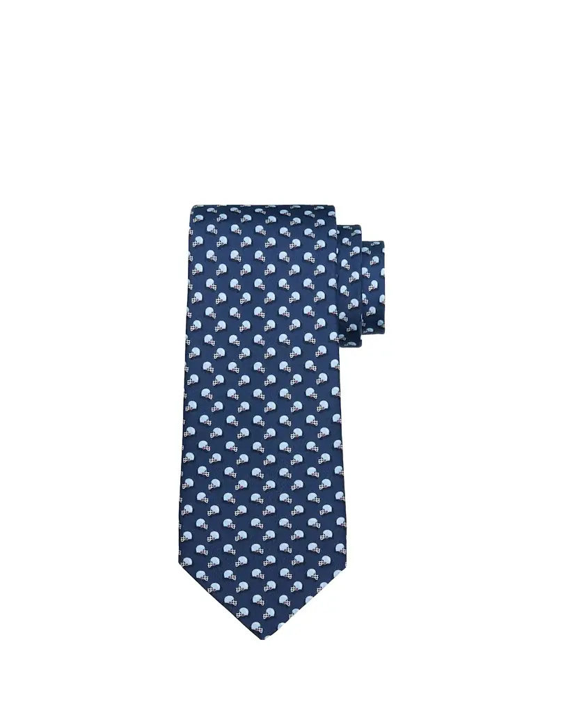 Ferragamo Men's Helmet-Print Silk Tie