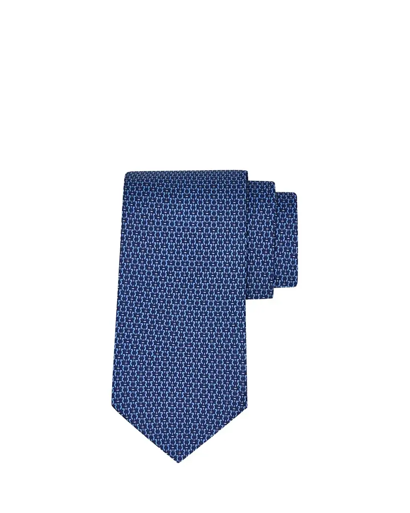 Ferragamo Men's Gancio Jacquard Silk Tie