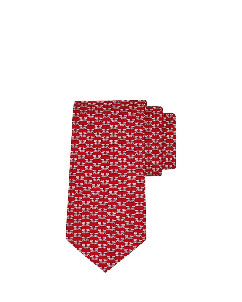 Ferragamo Men's Double-Dog Silk Tie