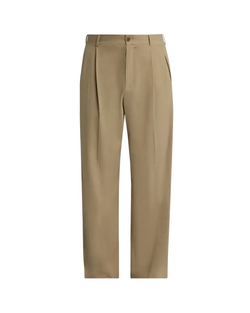 THE ROW Men's Thom Pleated Wool-Silk Pants