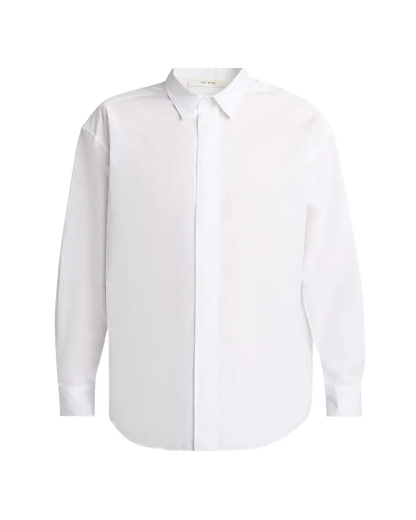 THE ROW Men's Nilo Concealed-Placked Button-Down Shirt