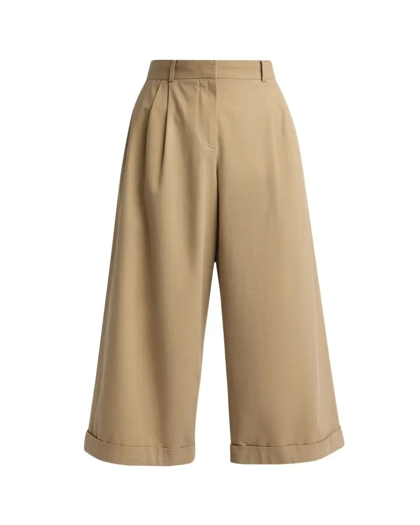 THE ROW Lior Cotton & Cashmere Wide-Leg Pants