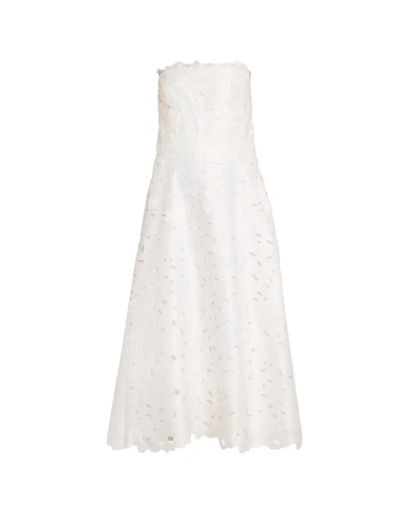 Costarellos Vella Strapless A-Line Midi Dress