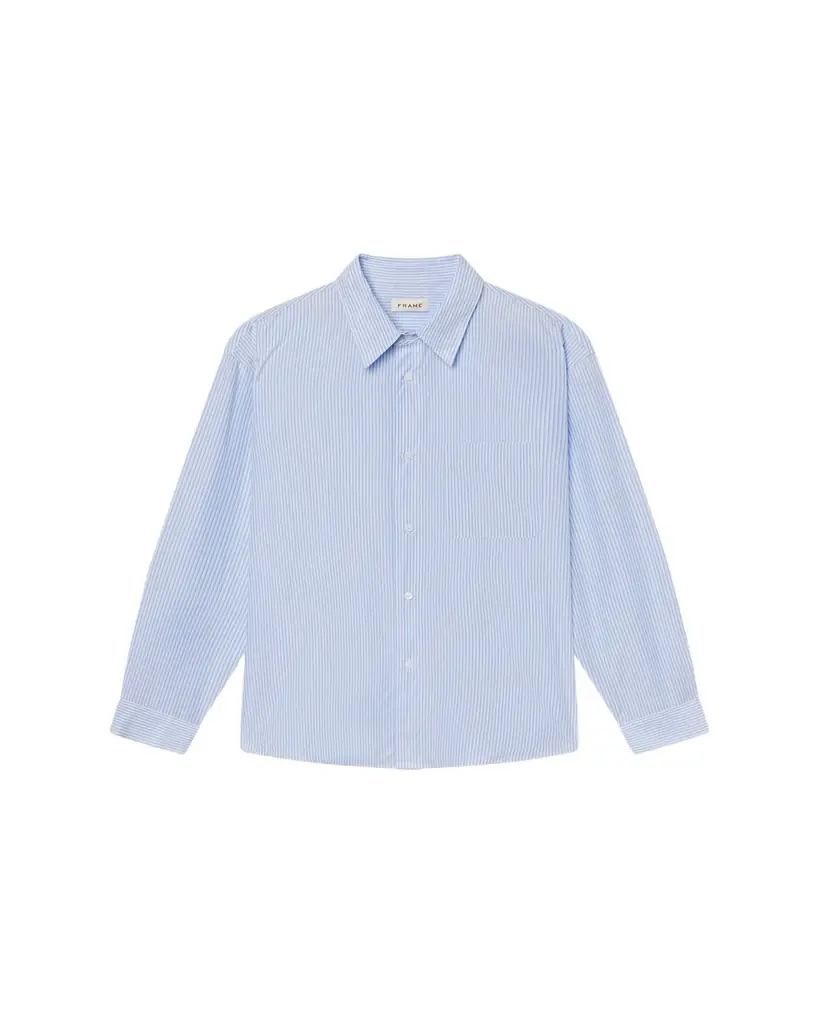 FRAME Men's Relaxed-Fit Stripe Button-Down Shirt