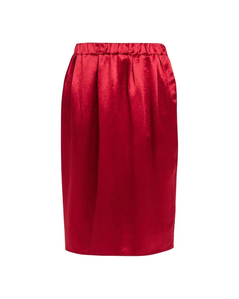 MARIA MCMANUS Sateen Midi Tulip Skirt