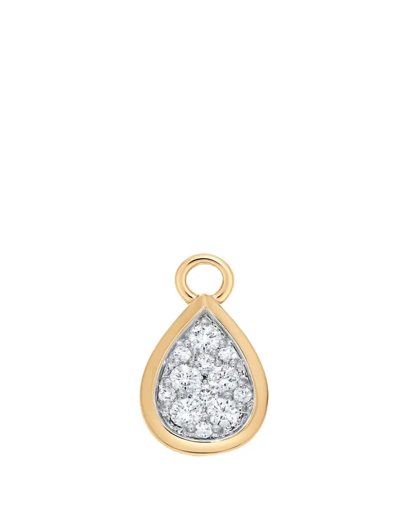 Sara Weinstock 18K Gold & Diamond Pear Charm