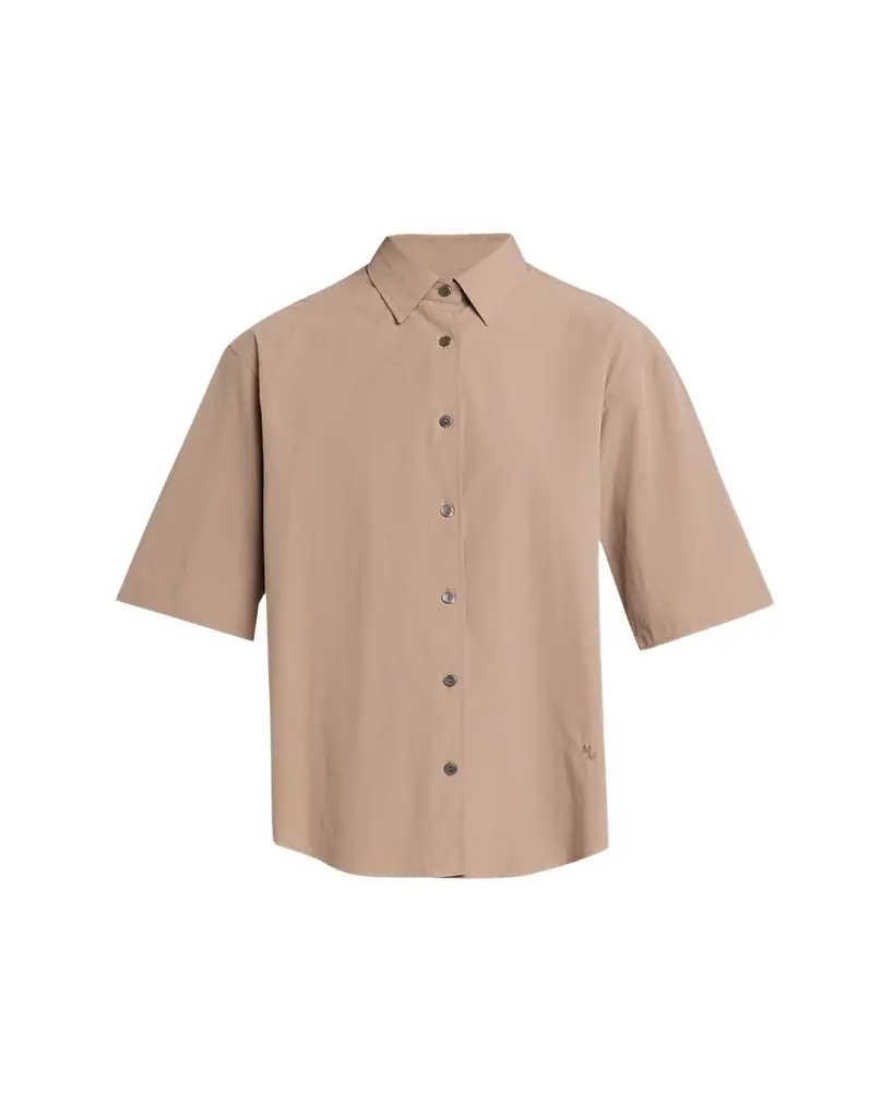 MARIA MCMANUS Short-Sleeve Cotton Tunic Shirt