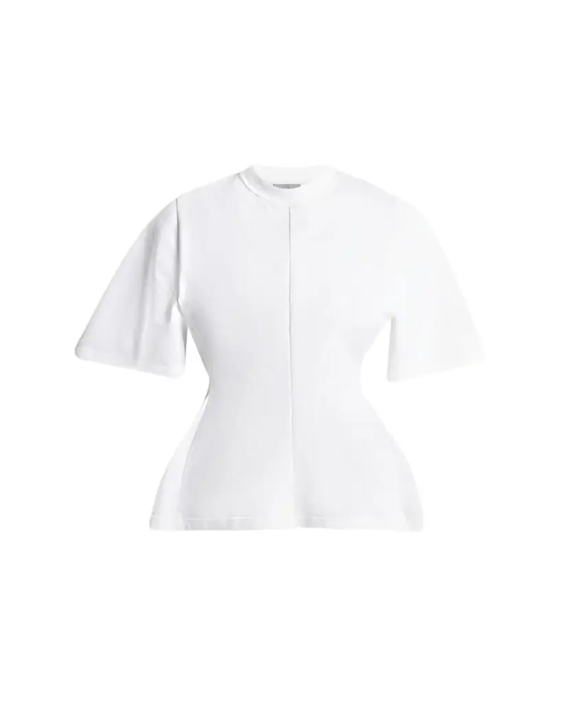 Balenciaga Very Heavy Jersey Peplum T-Shirt - Women's Clothing