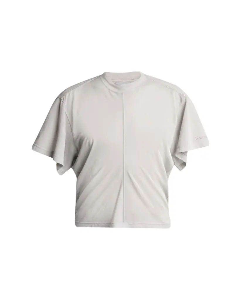 Balenciaga Transparent Jersey Draped T-Shirt