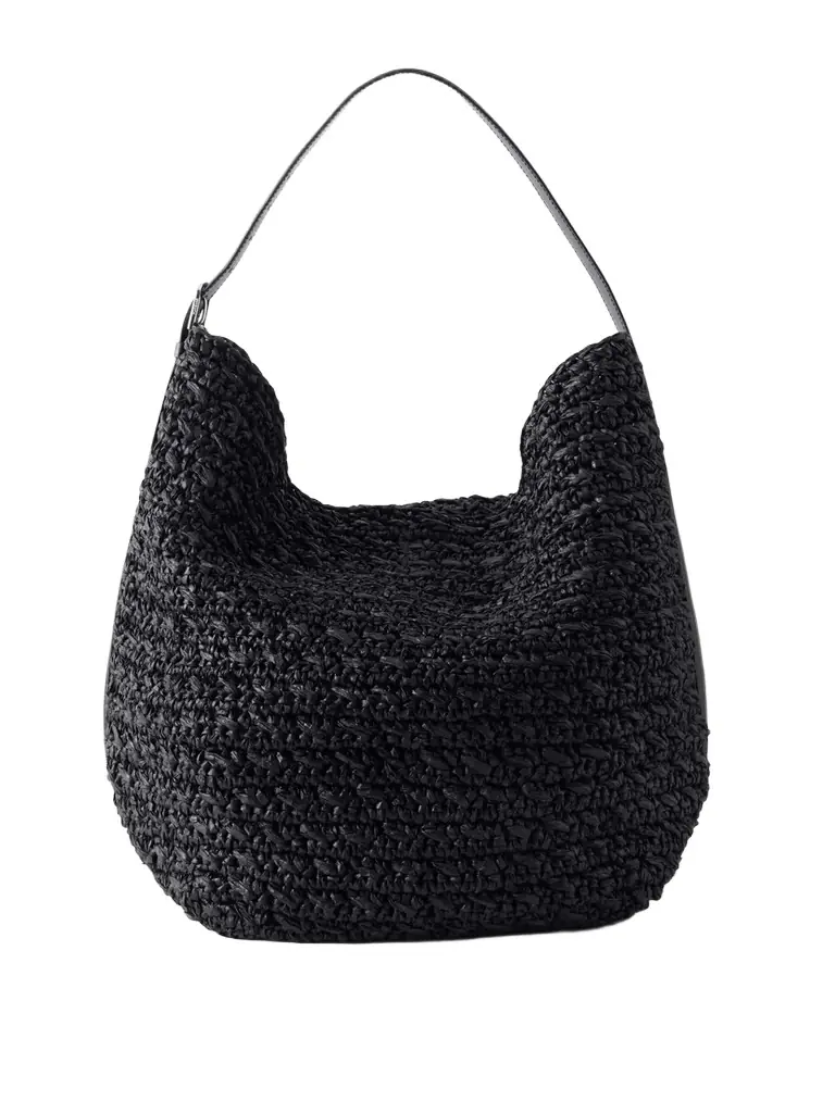 TOTEME Belted Raffia Tote