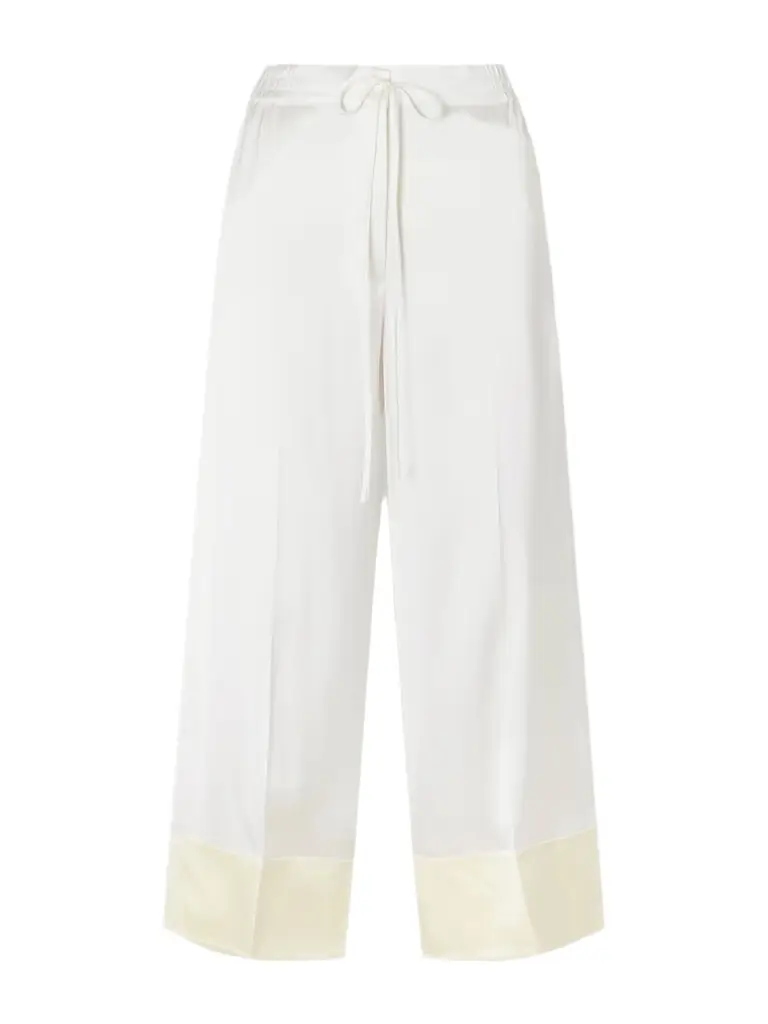 TOTEME Drawstring Wide-leg Satin Pants